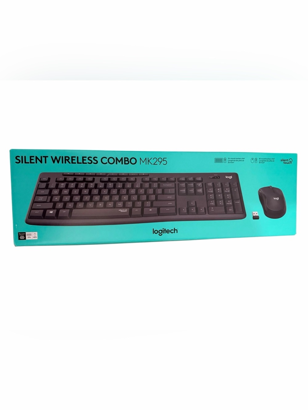 Logitech Silent Wireless Combo MK295 Keyboard & Mouse in Graphite NIB